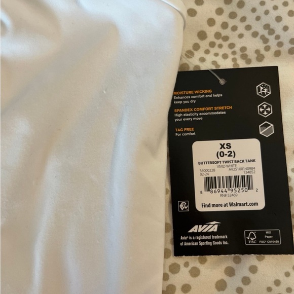 Avia Women's Performance ButterSoft Twist Back Sleeveless Tank Top Size XS (0-2) - Picture 12 of 12